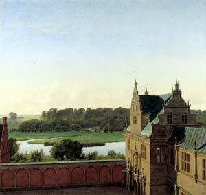 P.C. Skovgaard View from Frederiksborg Castle China oil painting art